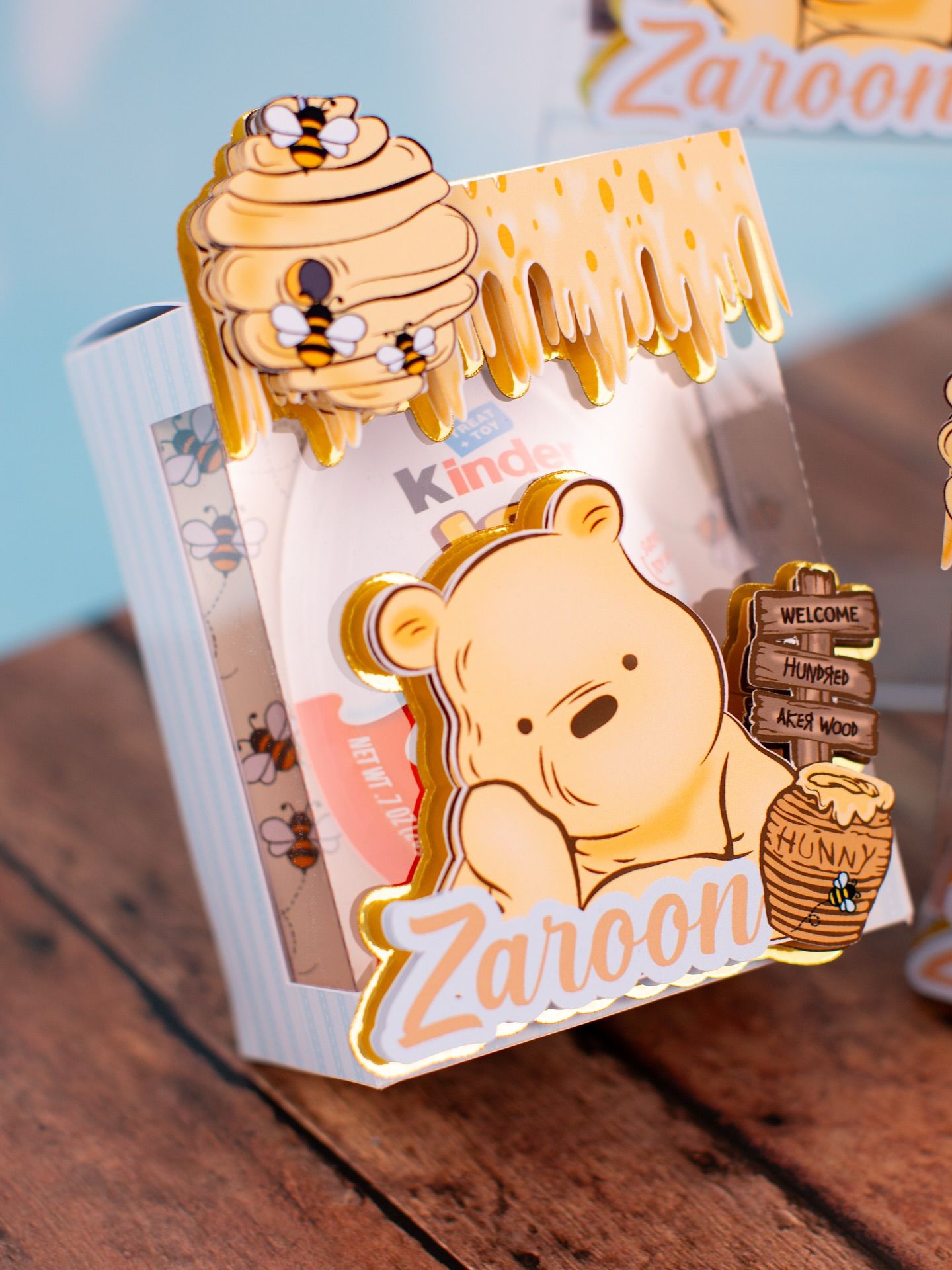 Caixa Ursinho Pooh personalizada